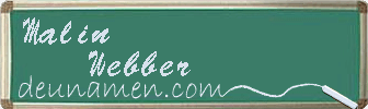 Malin Webber Visitenkarte